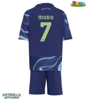 Ajax Raul Moro #7 Bortaställ Barn 2025-26 Kortärmad (+ Korta byxor)